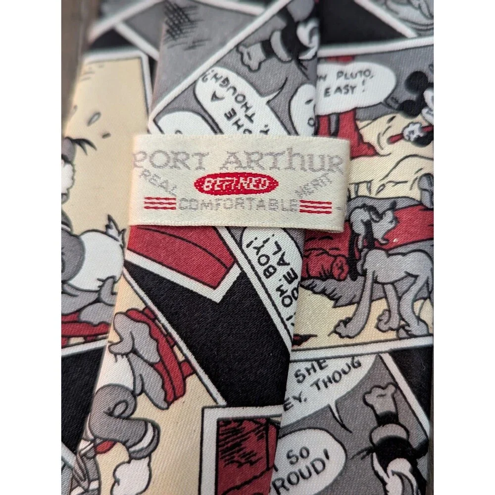 DISNEY Mickey Mouse Donald Duck Winnie The Pooh & Tigger Neckties Ties LOT OF 2